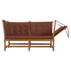 Mid Century "Tremme Sofa" in Beech by Børge Mogensen for Fritz Hansen, 1985