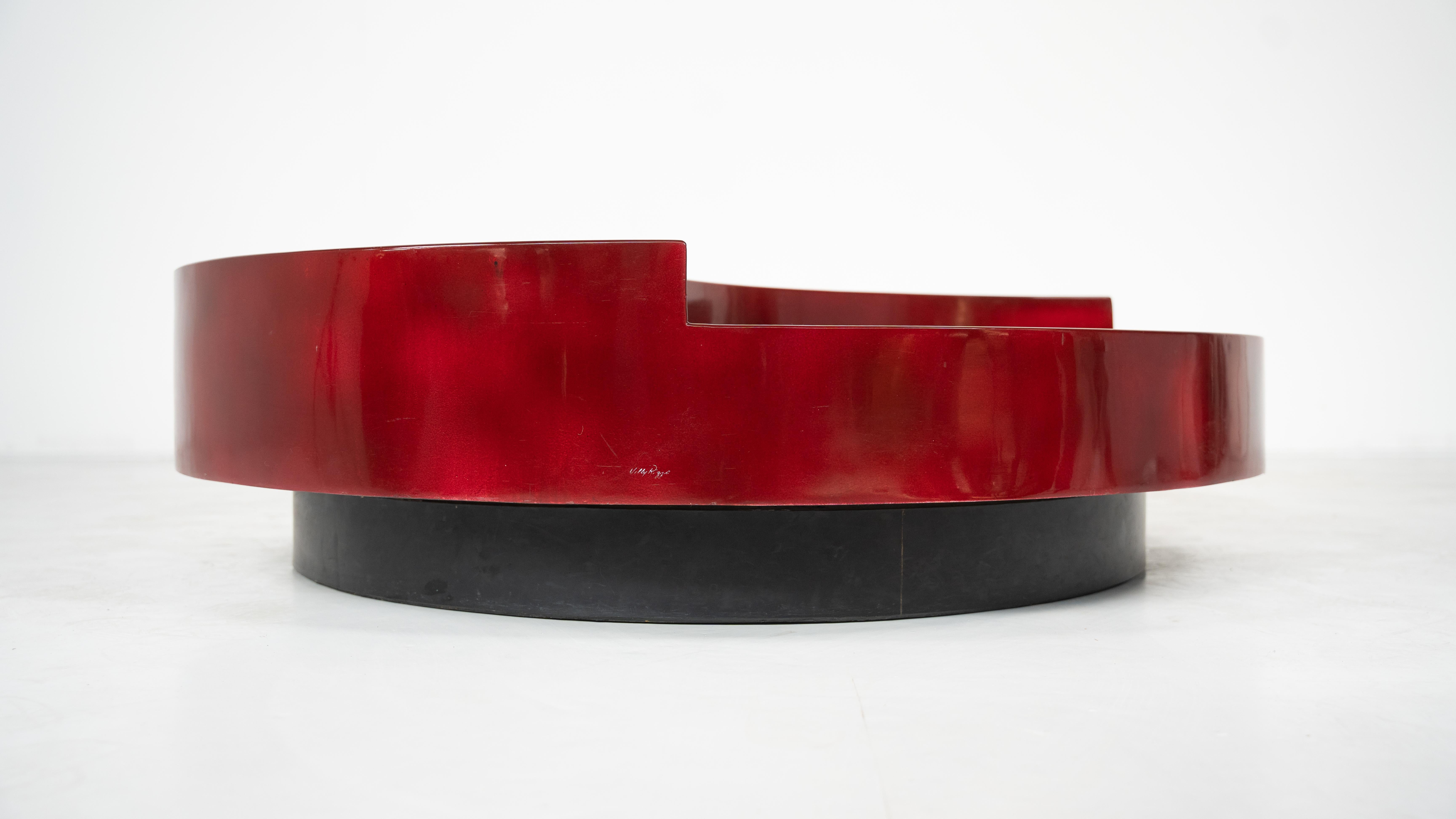 Late 20th Century Mid-Century TRG Coffee Table by Wily Rizzo, 1970s