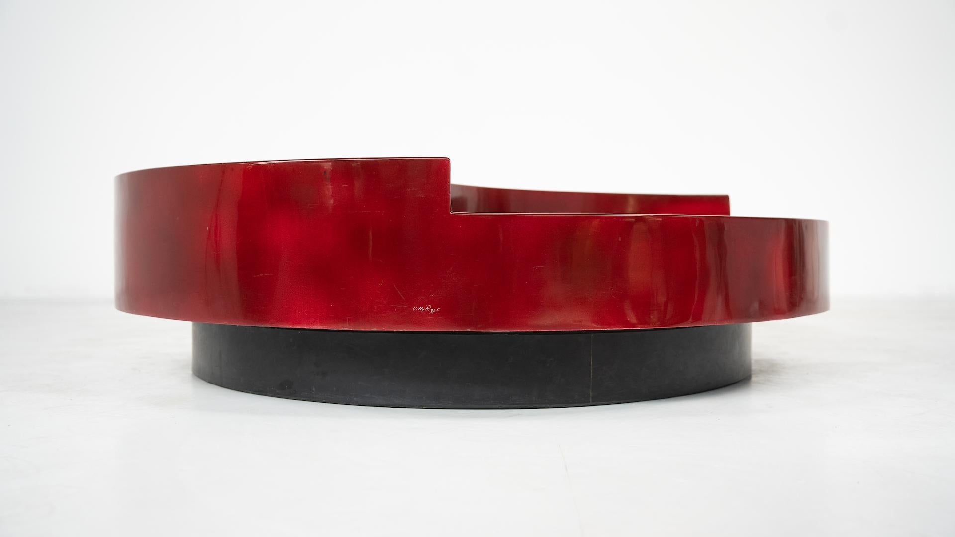 Mid-Century TRG Coffee Table by Wily Rizzo, 1970s 2