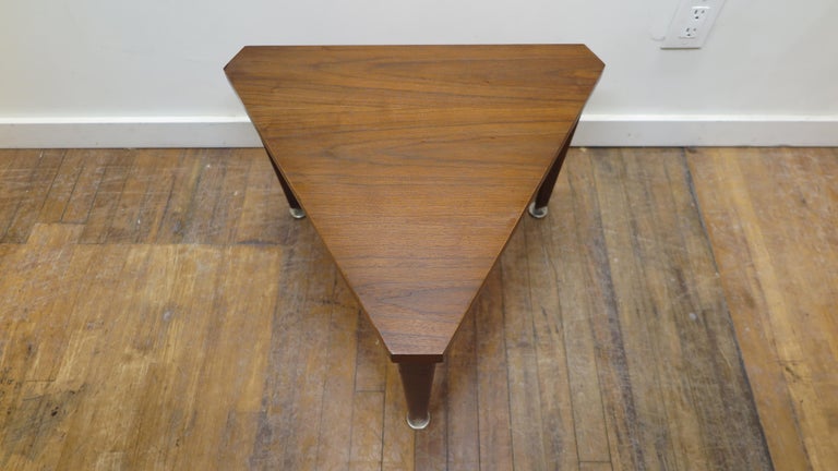 Midcentury Triangle Table at 1stDibs