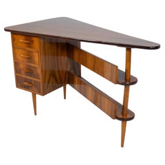 Mid-Century triangular Desk with Drawers, 1960