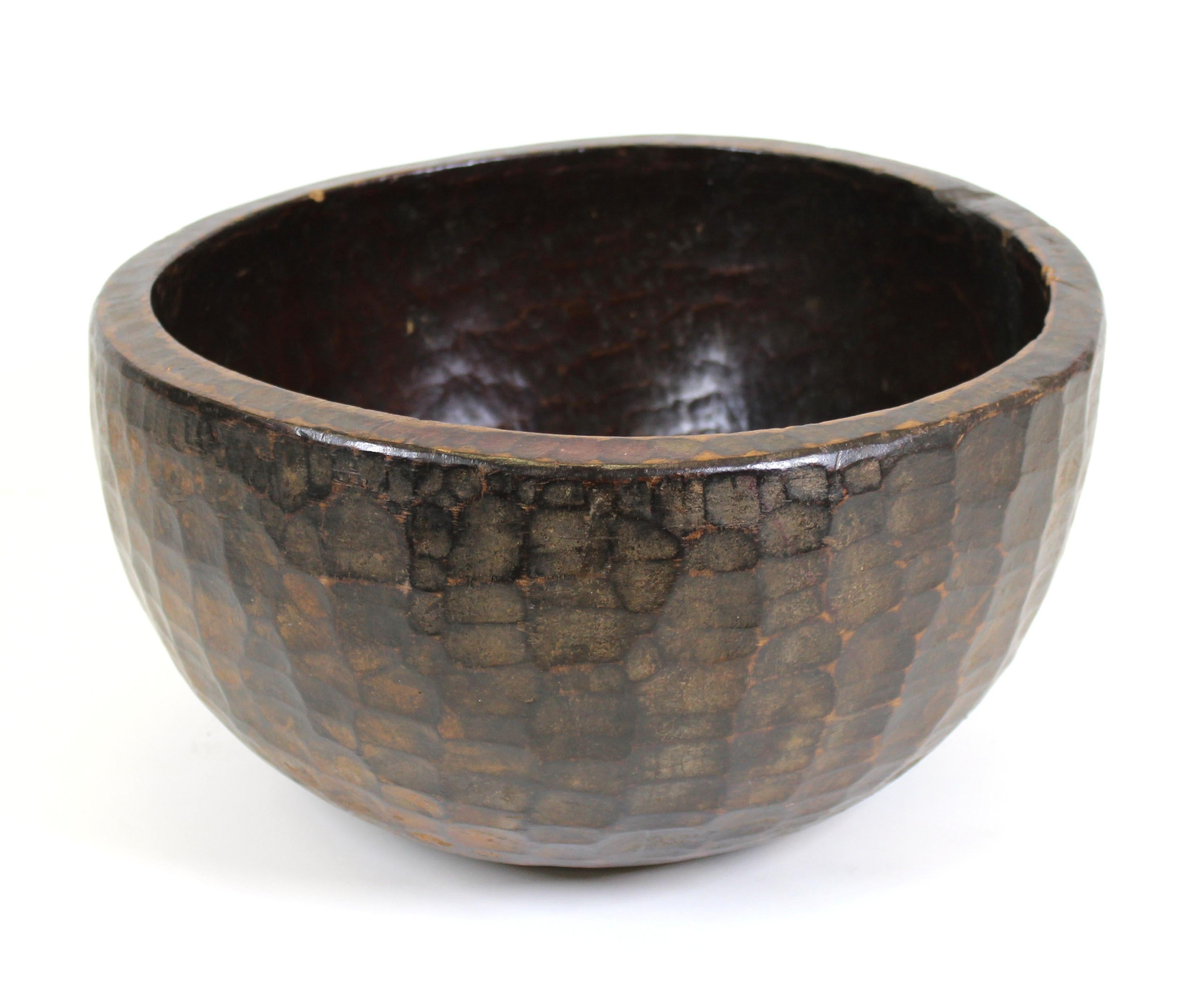 large black wood bowl