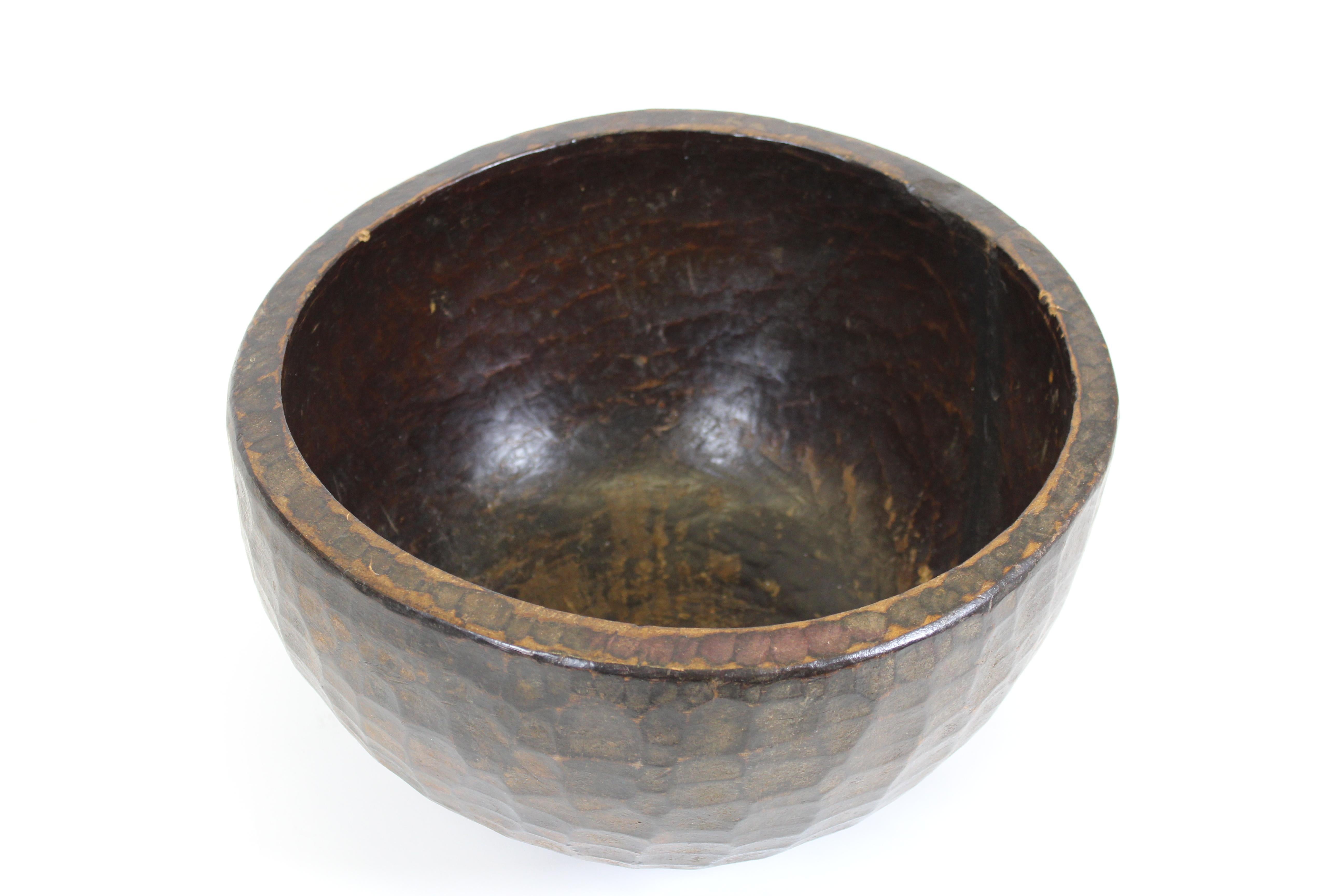 dark wood bowl