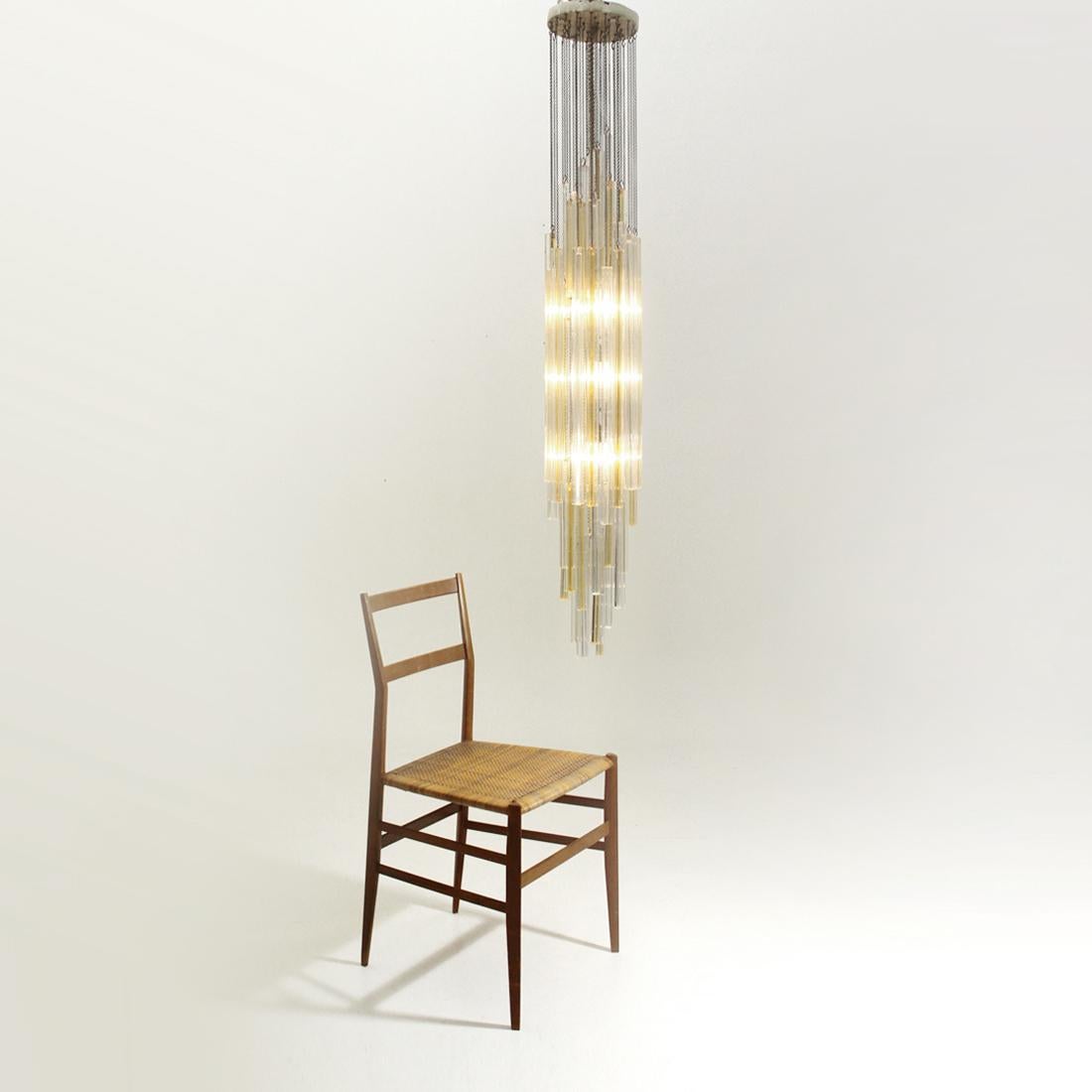 Midcentury Trilobi Pendant Lamp by Venini, 1960s 5