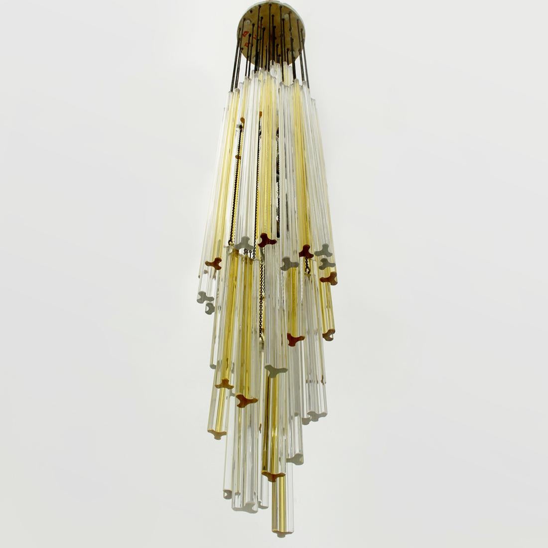 Mid-Century Modern Midcentury Trilobi Pendant Lamp by Venini, 1960s