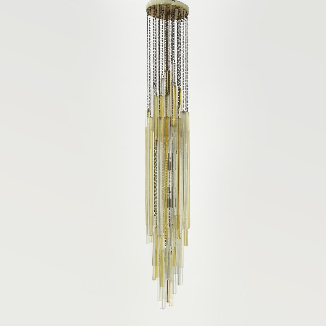 Midcentury Trilobi Pendant Lamp by Venini, 1960s In Good Condition In Savona, IT