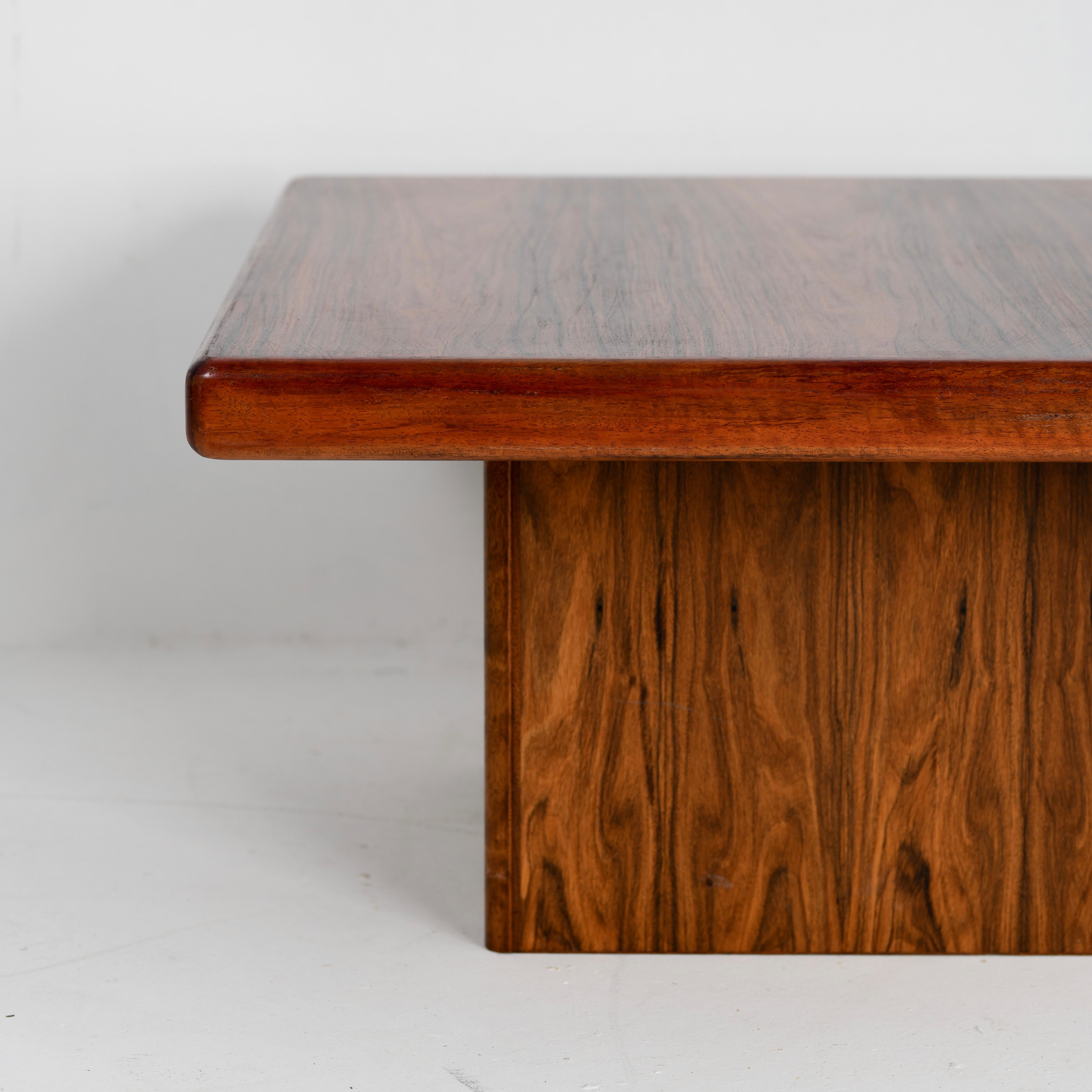 Scandinavian Modern Mid Century Trioh Rosewood Coffee Table, 1960s For Sale