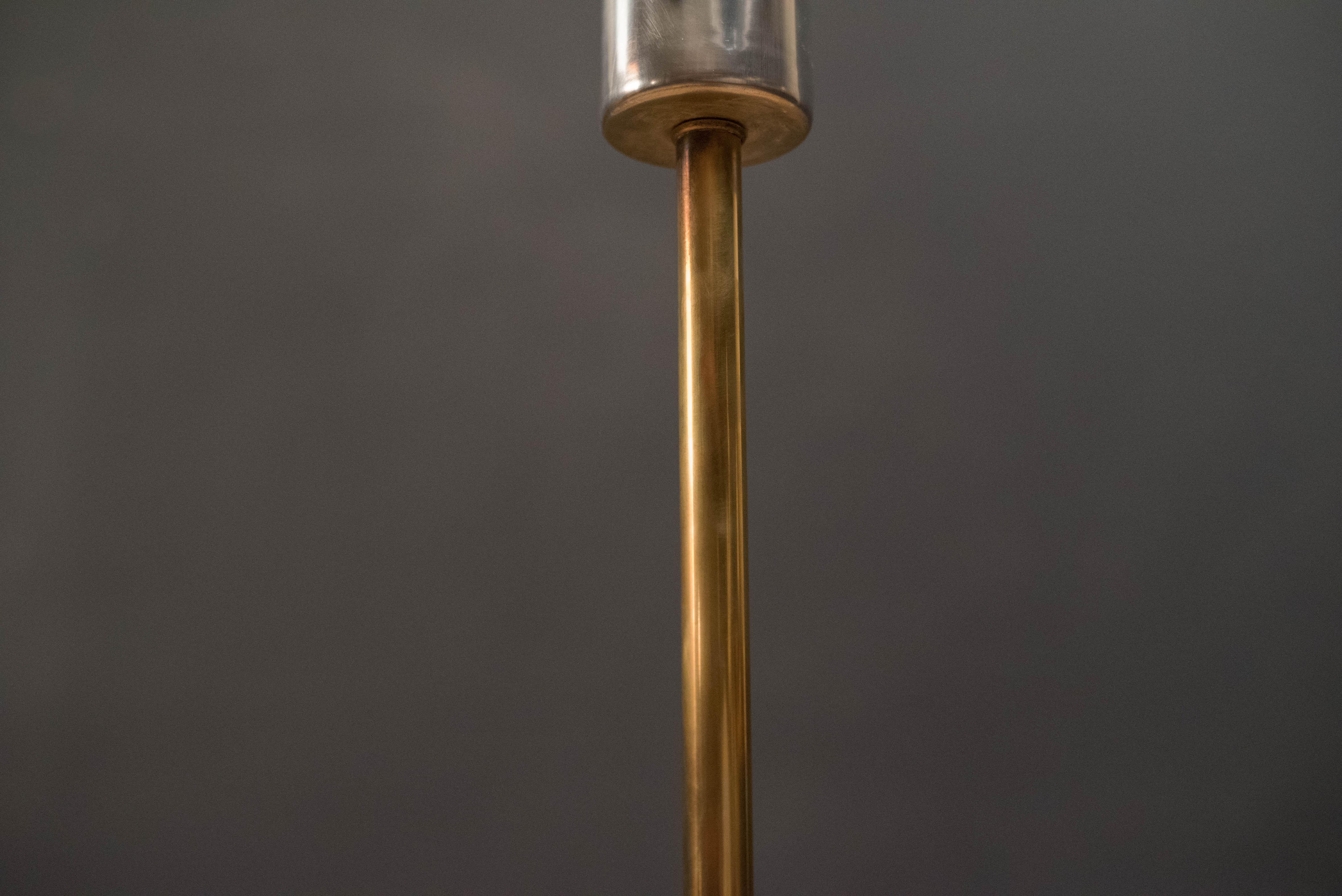 Mid Century Tripod Brass Floor Lamp 9