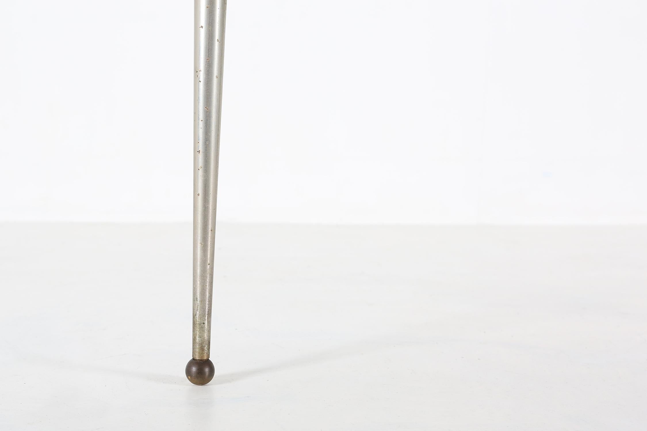 Mid-Century tripod coffee table with marble print top, Belgium 1960s For Sale 3