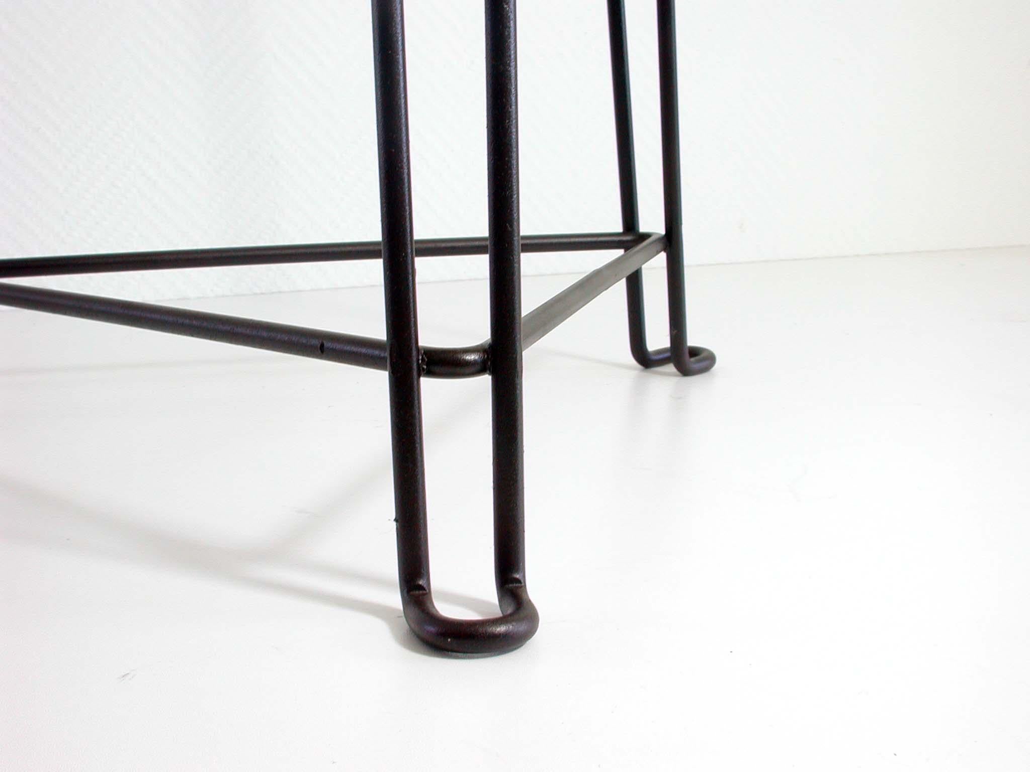 Mid-Century Tripod Goatskin Stool by Jan Van Der Togt for Tomado, 1950s In Good Condition For Sale In NUEMBRECHT, NRW