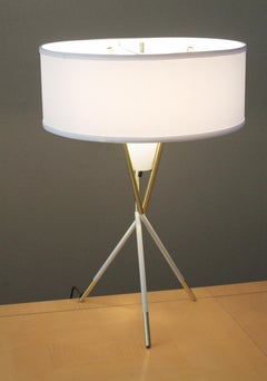 Mid Century Tripod Lamp! Gerald Thurston Lightolier Designer Atomic Decor