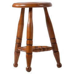 Mid-Century Tripod Stool, France