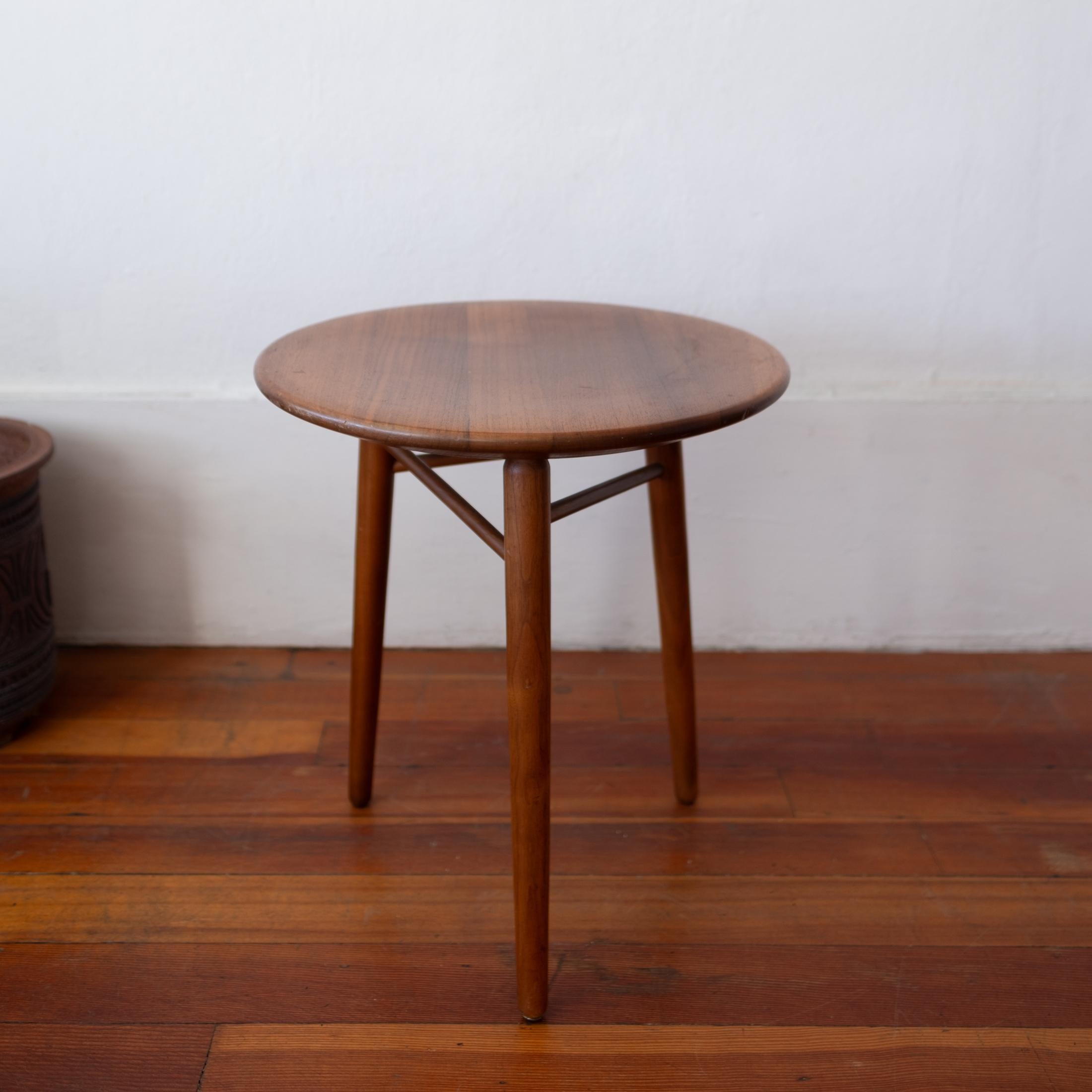 Mid-Century Modern Mid Century Tripod Stool or Side Table by Kipp Stewart and Stewart MacDougall For Sale