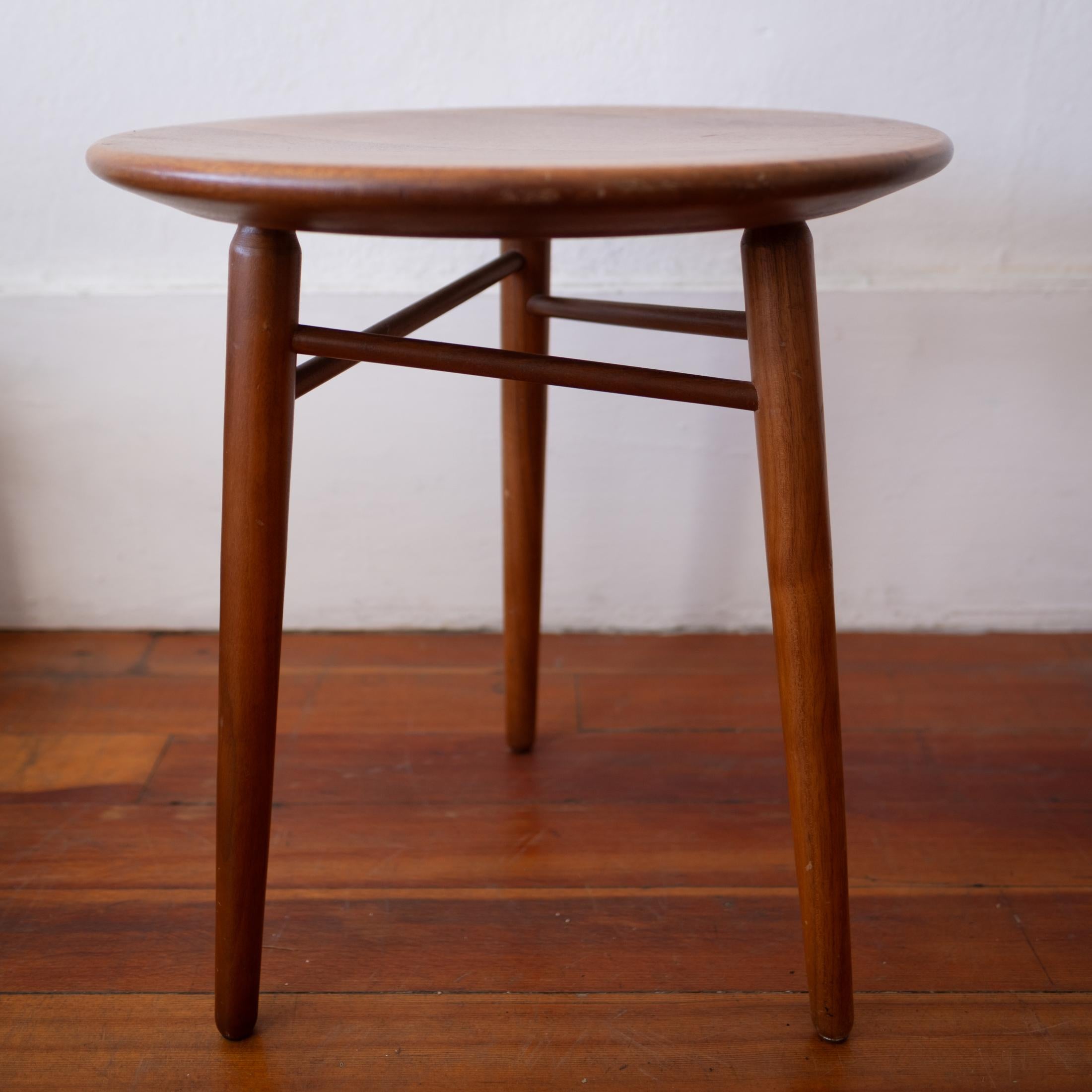 Mid Century Tripod Stool or Side Table by Kipp Stewart and Stewart MacDougall In Good Condition For Sale In San Diego, CA