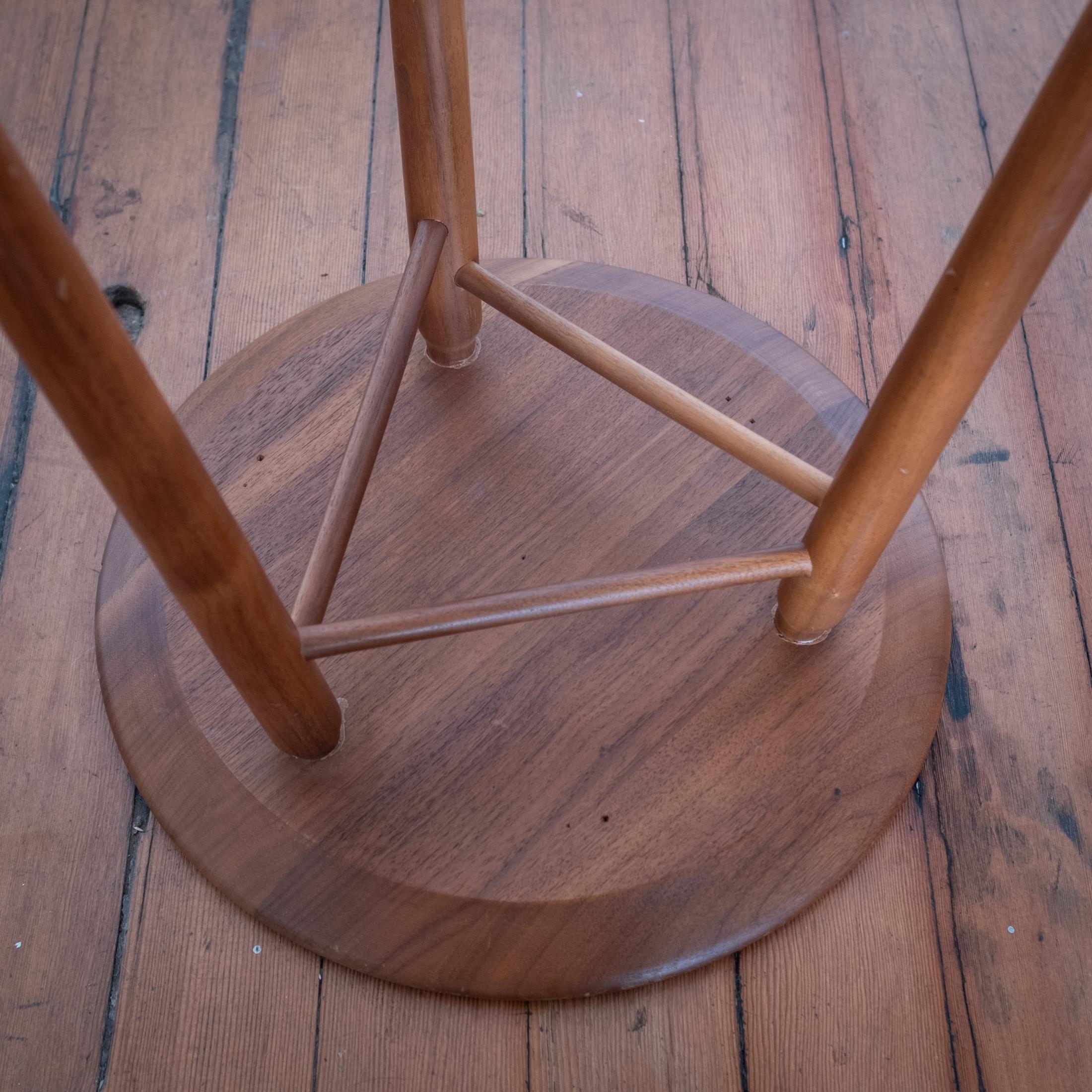 Mid Century Tripod Stool or Side Table by Kipp Stewart and Stewart MacDougall For Sale 1