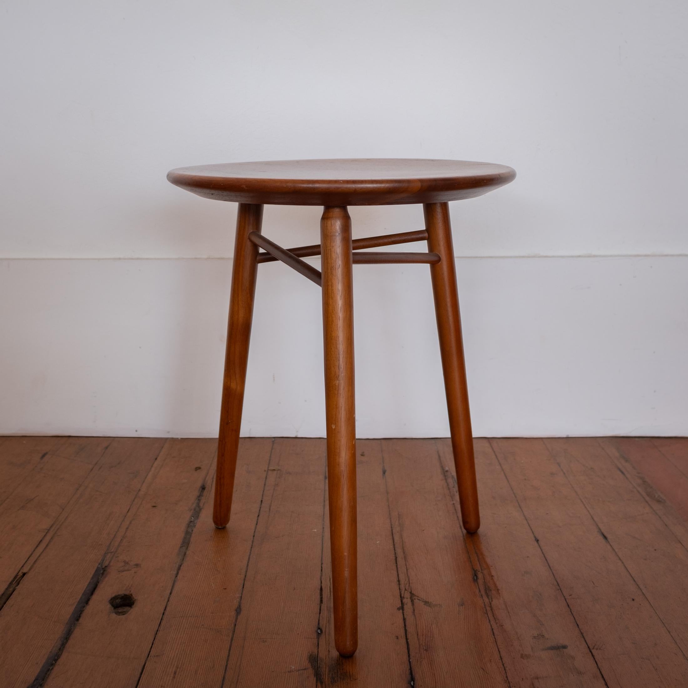 Mid Century Tripod Stool or Side Table by Kipp Stewart and Stewart MacDougall For Sale 2
