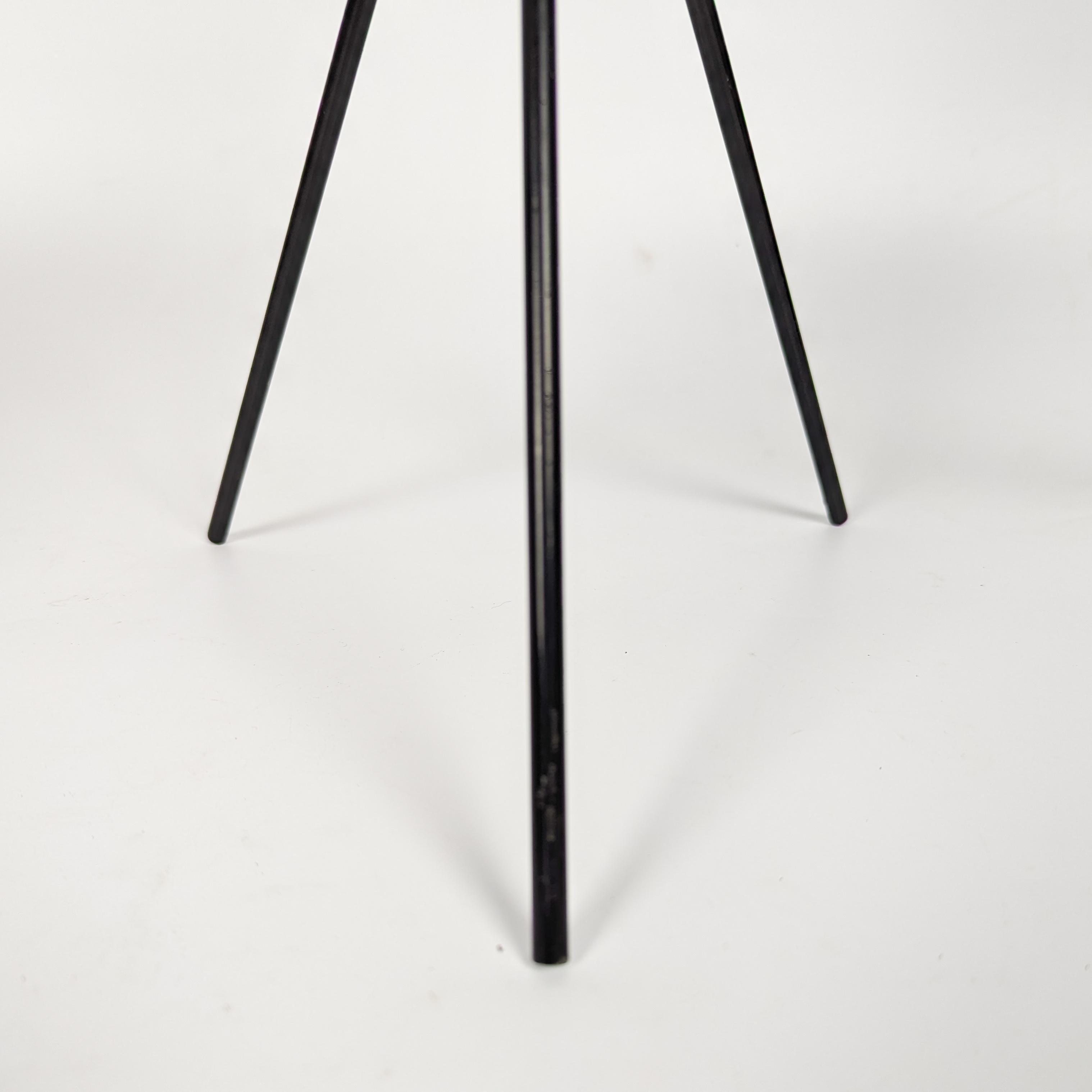 Metal Mid Century tripod table lamp by Josef Hůrka for Napako  For Sale
