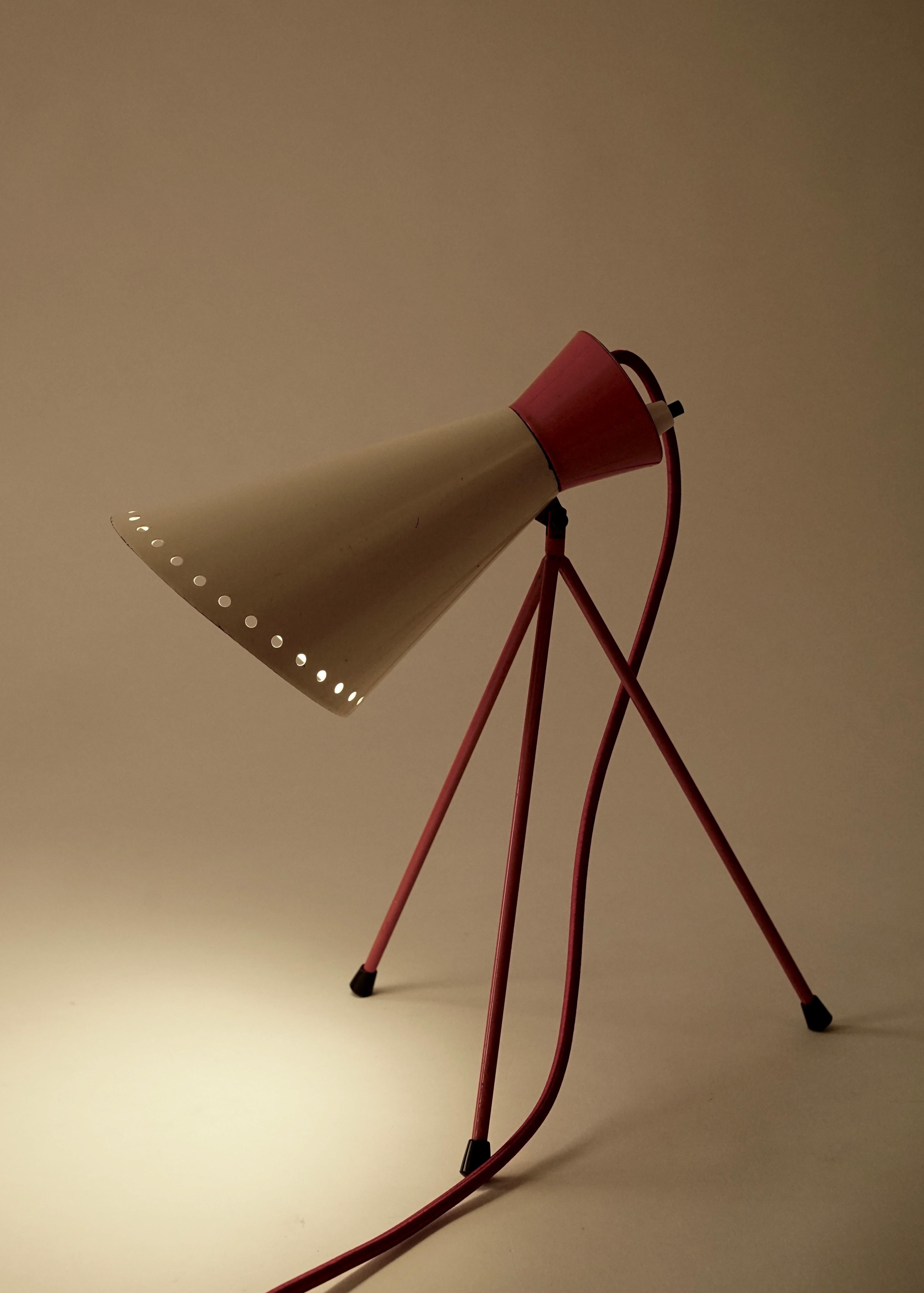 Midcentury Tripod Table Lamp from Josef Hurka For Sale 1