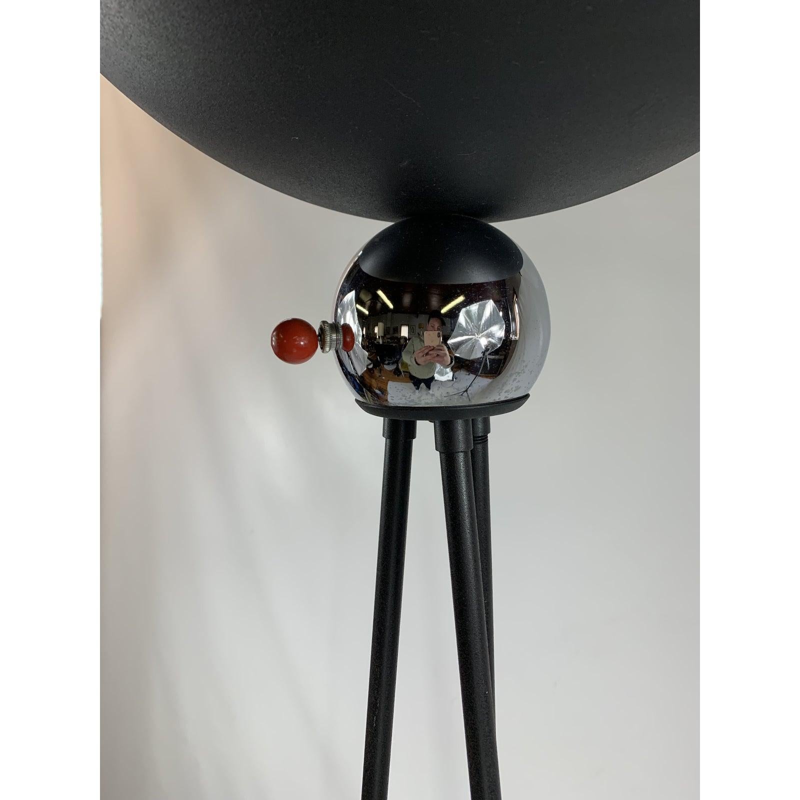 Late 20th Century Mid-Century Tripod Torchiere Floor Lamp by 