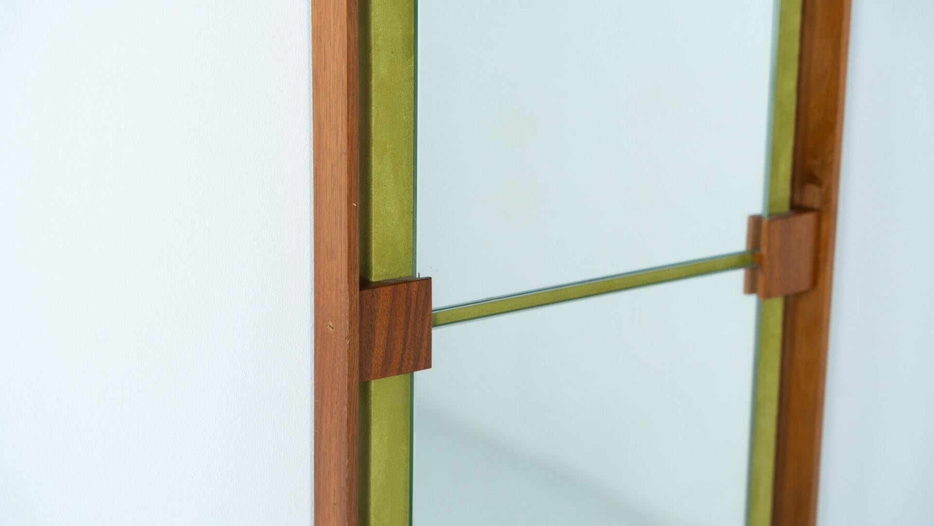 Miroir triptyque du milieu du siècle par Ignazio Gardella, années 1950 en vente 9