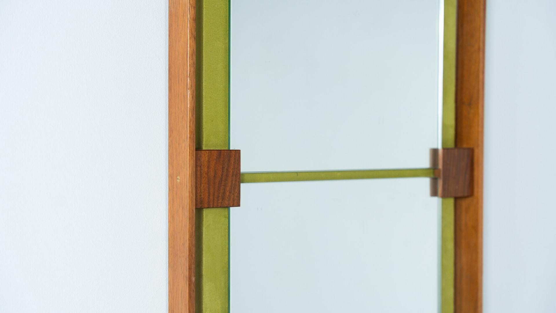 Milieu du XXe siècle Miroir triptyque du milieu du siècle par Ignazio Gardella, années 1950 en vente