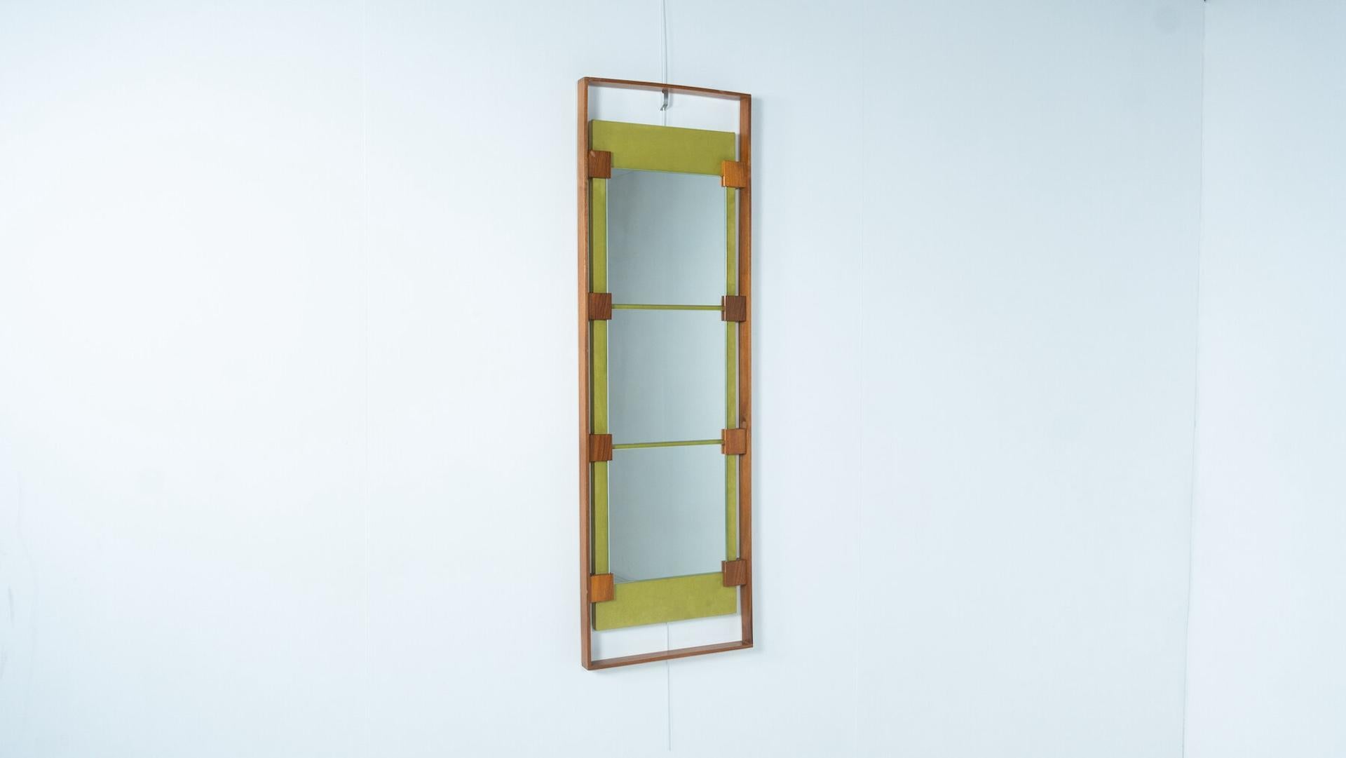 Miroir triptyque du milieu du siècle par Ignazio Gardella, années 1950 en vente 3