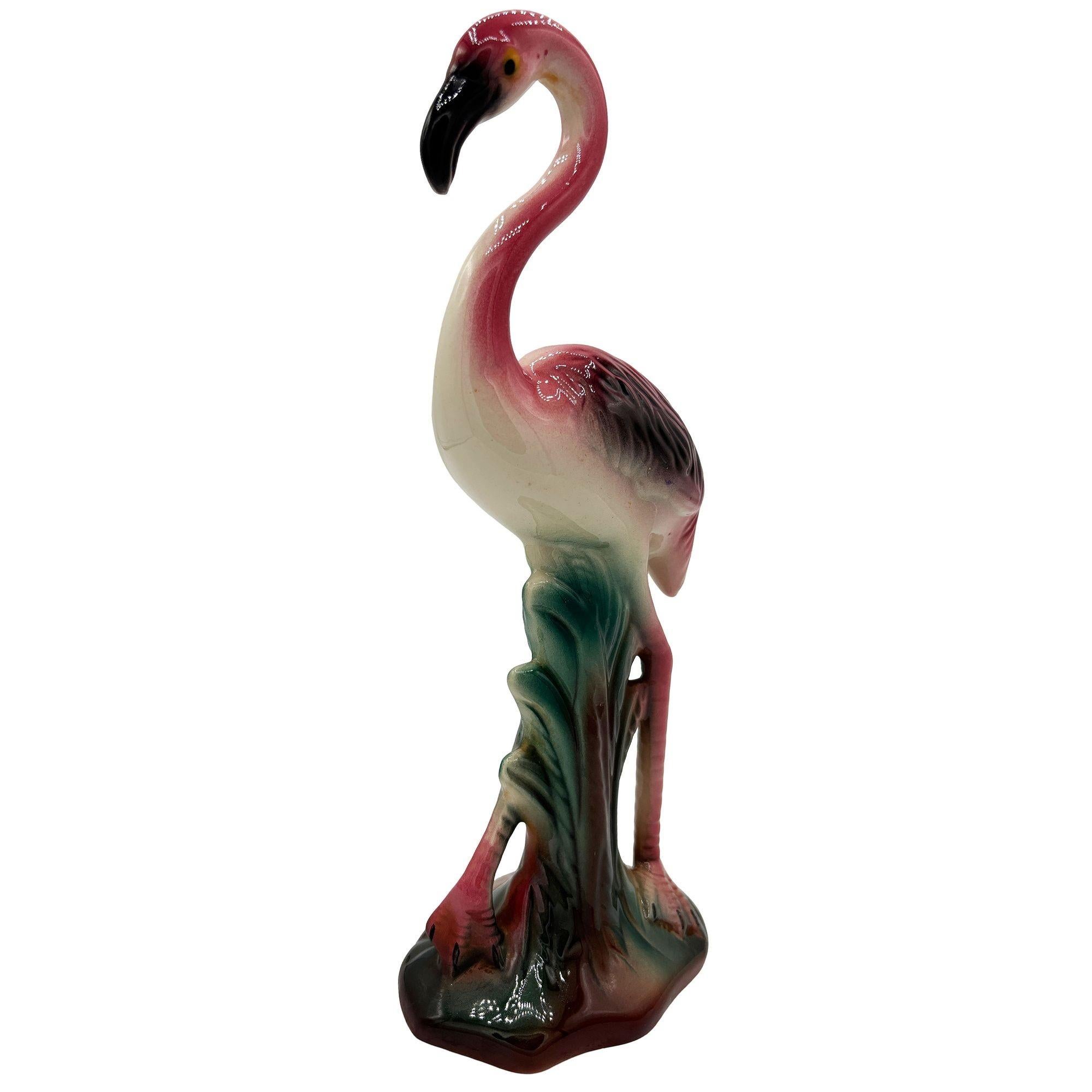 Americano Figurina di fenicottero rosa 