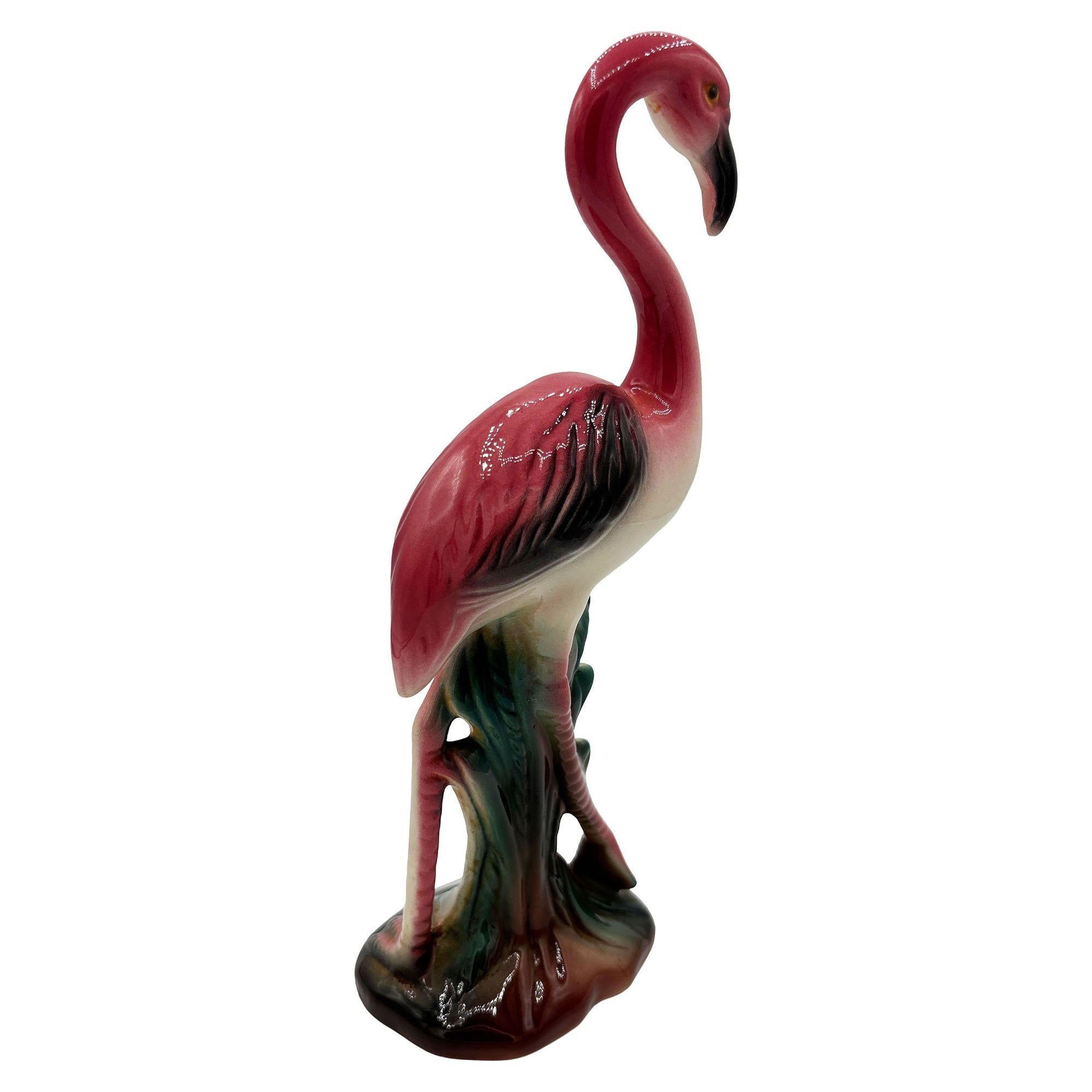 Figurina di fenicottero rosa 