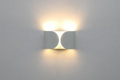 Original Mid-Century White TS-Foglio Wall Lamps by Tobia Scarpa for Flos, 1960s
