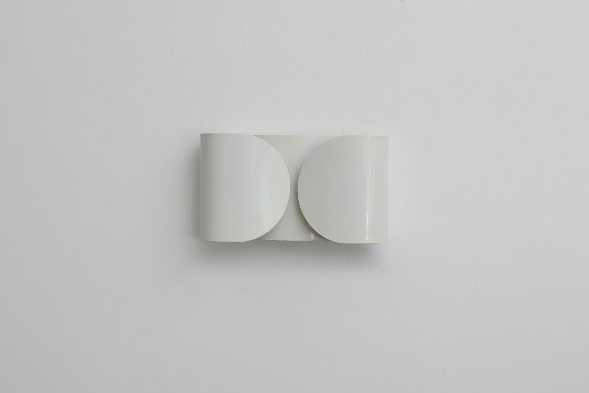 Mid-20th Century Original Mid-Century White TS-Foglio Wall Lamps by Tobia Scarpa for Flos, 1960s For Sale