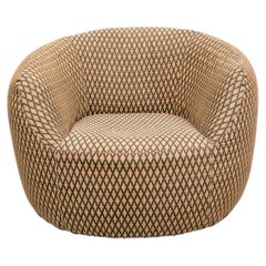 Sedia Club con schienale a vasca del Mid Century