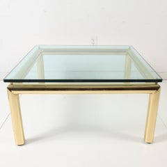 Midcentury Tubular Brass Coffee Table