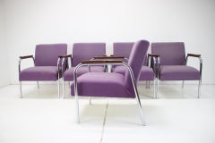 Mid-Century Tubular Chrome Armchair, Germany 1970s