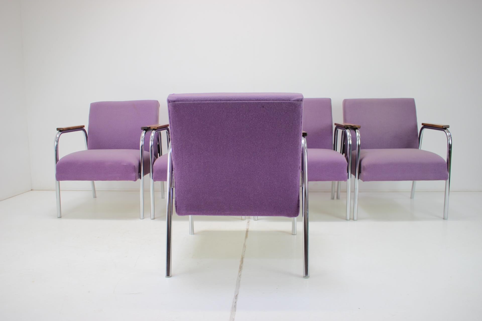 Mid-Century moderno Poltrona tubolare di metà secolo in cromo, Germania, anni '70 in vendita