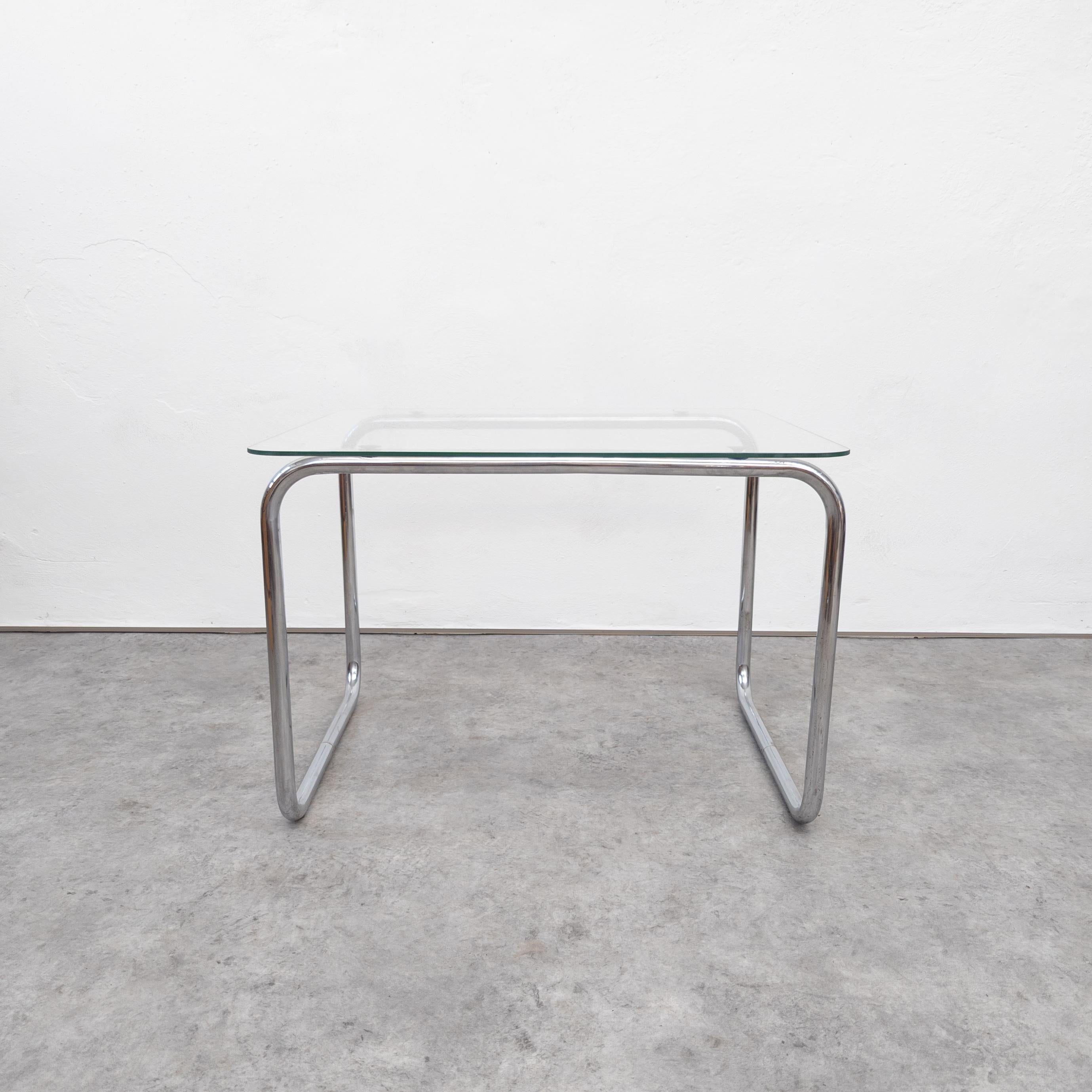 Tchèque Table basse en acier tubulaire du milieu du siècle Slezák en vente
