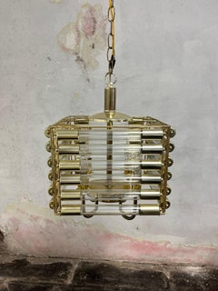 Mid Century Tubular Swag Lamp Sciolari