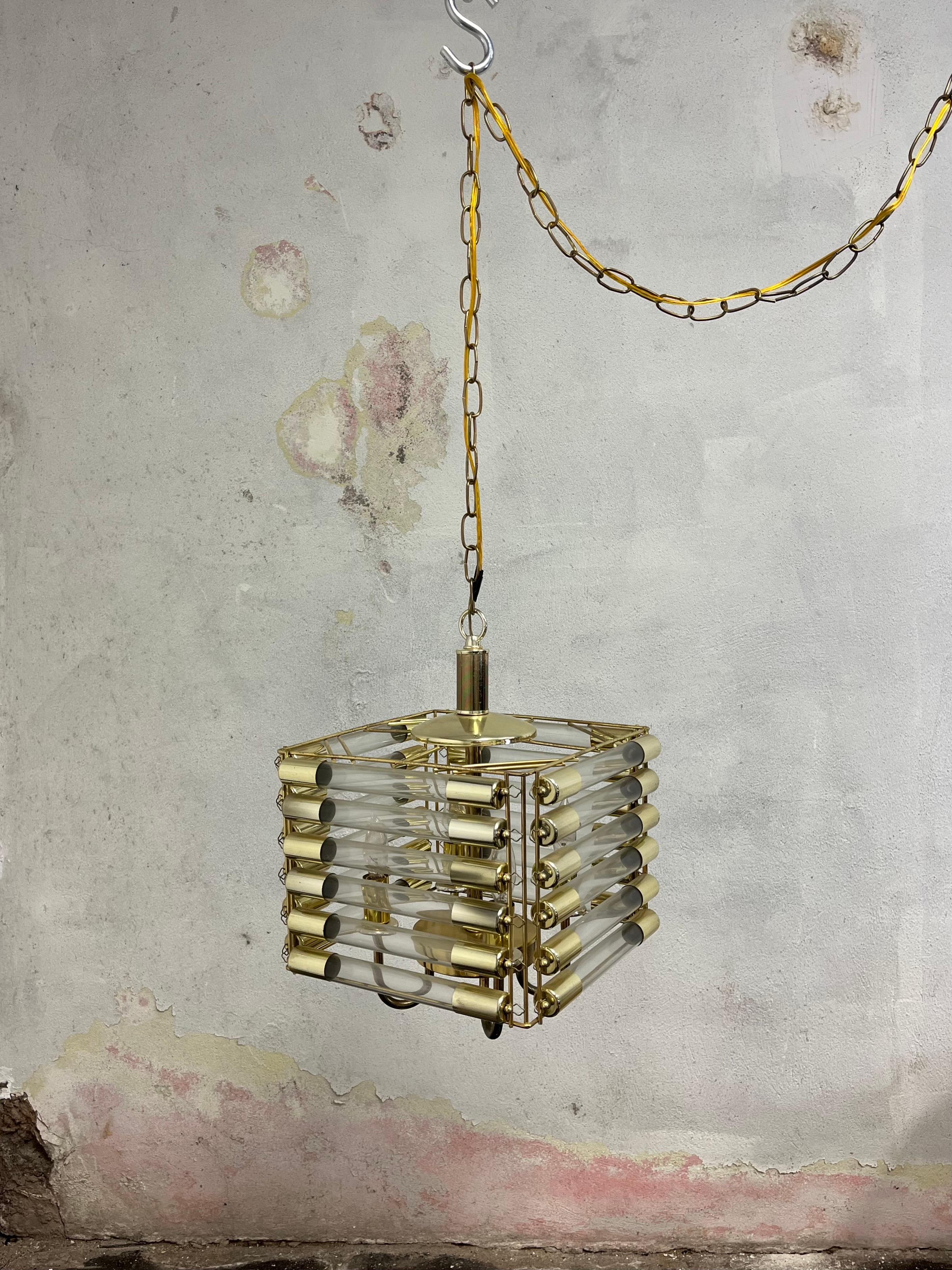Mid-Century moderno Lampada tubolare Sciolari di metà secolo in vendita