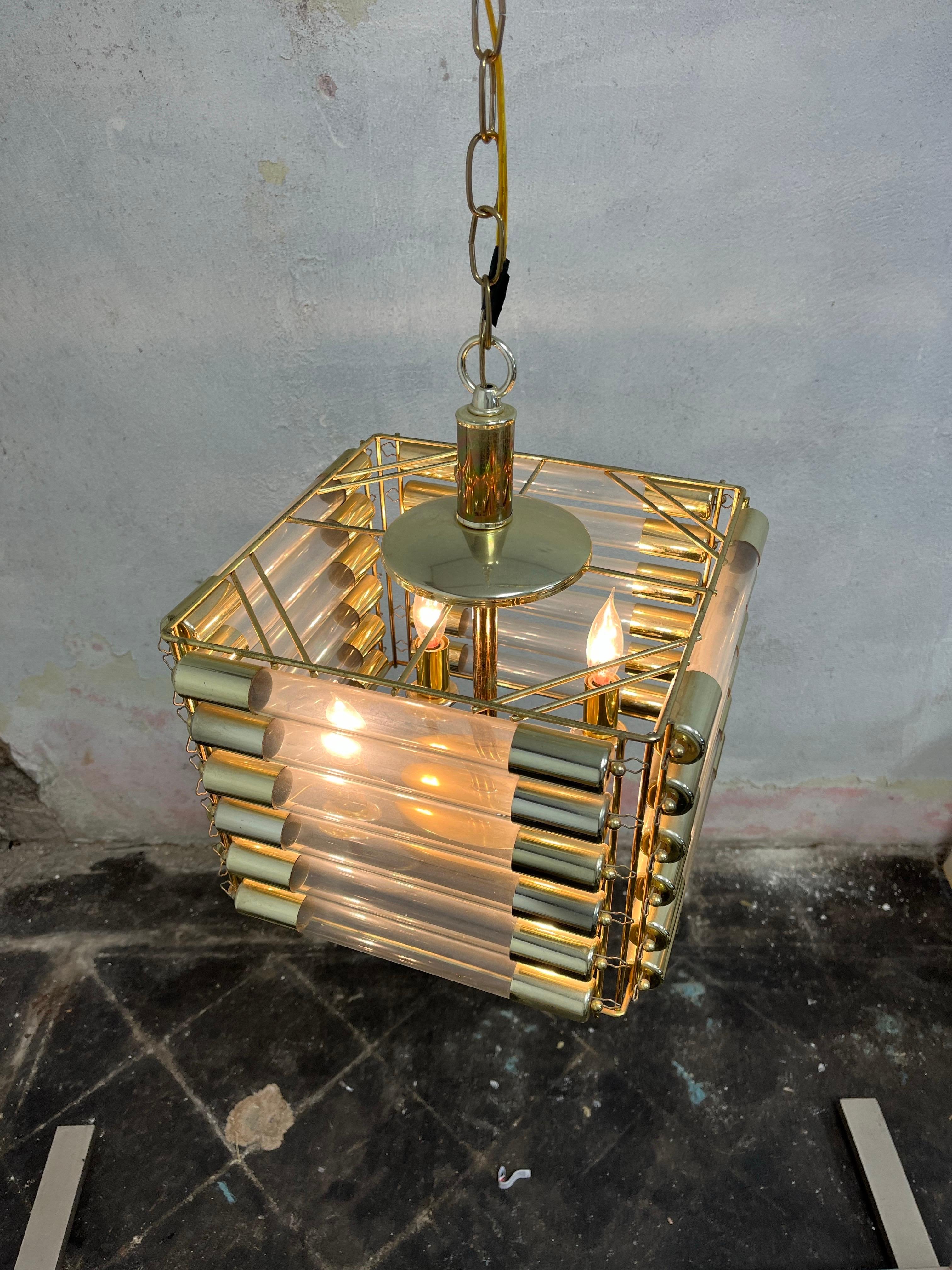 Sconosciuto Lampada tubolare Sciolari di metà secolo in vendita