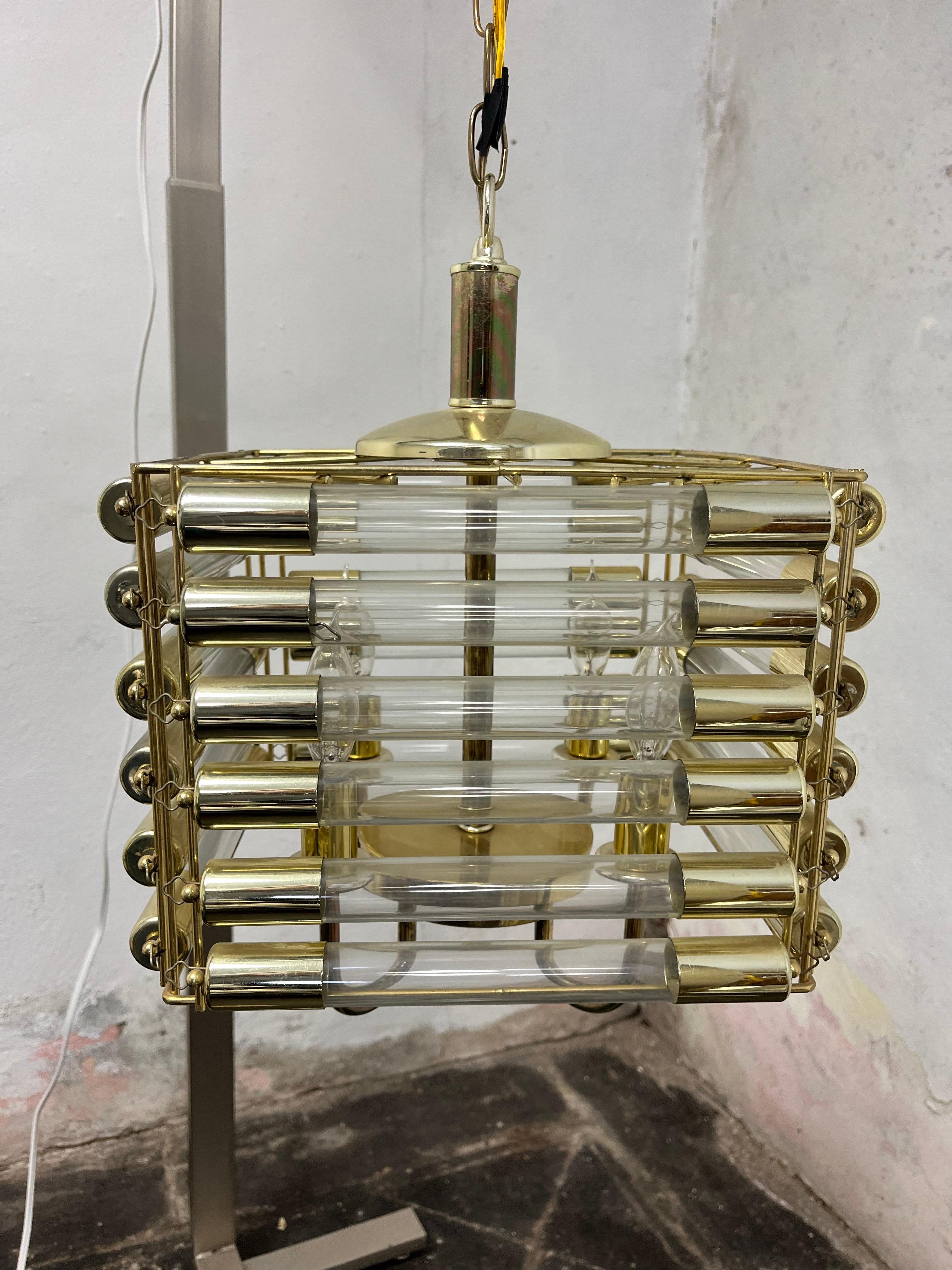 Lampada tubolare Sciolari di metà secolo In condizioni buone in vendita a W Allenhurst, NJ