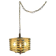 Mid Century Tubular Swag Lamp Sciolari