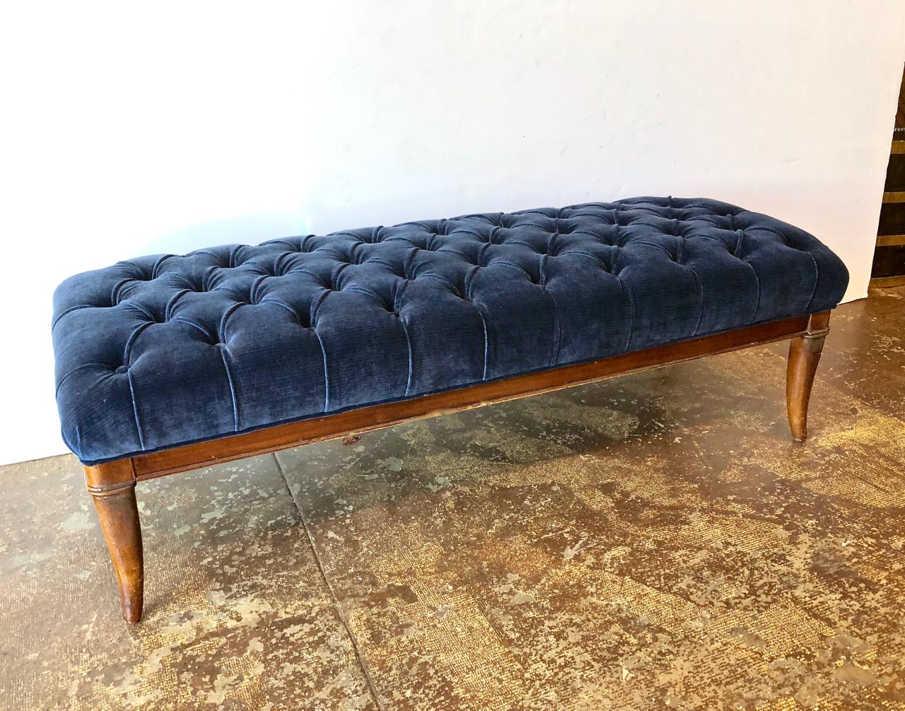 Mid-Century Modern Midcentury Tufted Bench