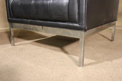 Mid-Century Tufted Cube Chairs