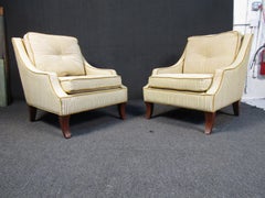 Mid-Century Tufted Lounge Chairs