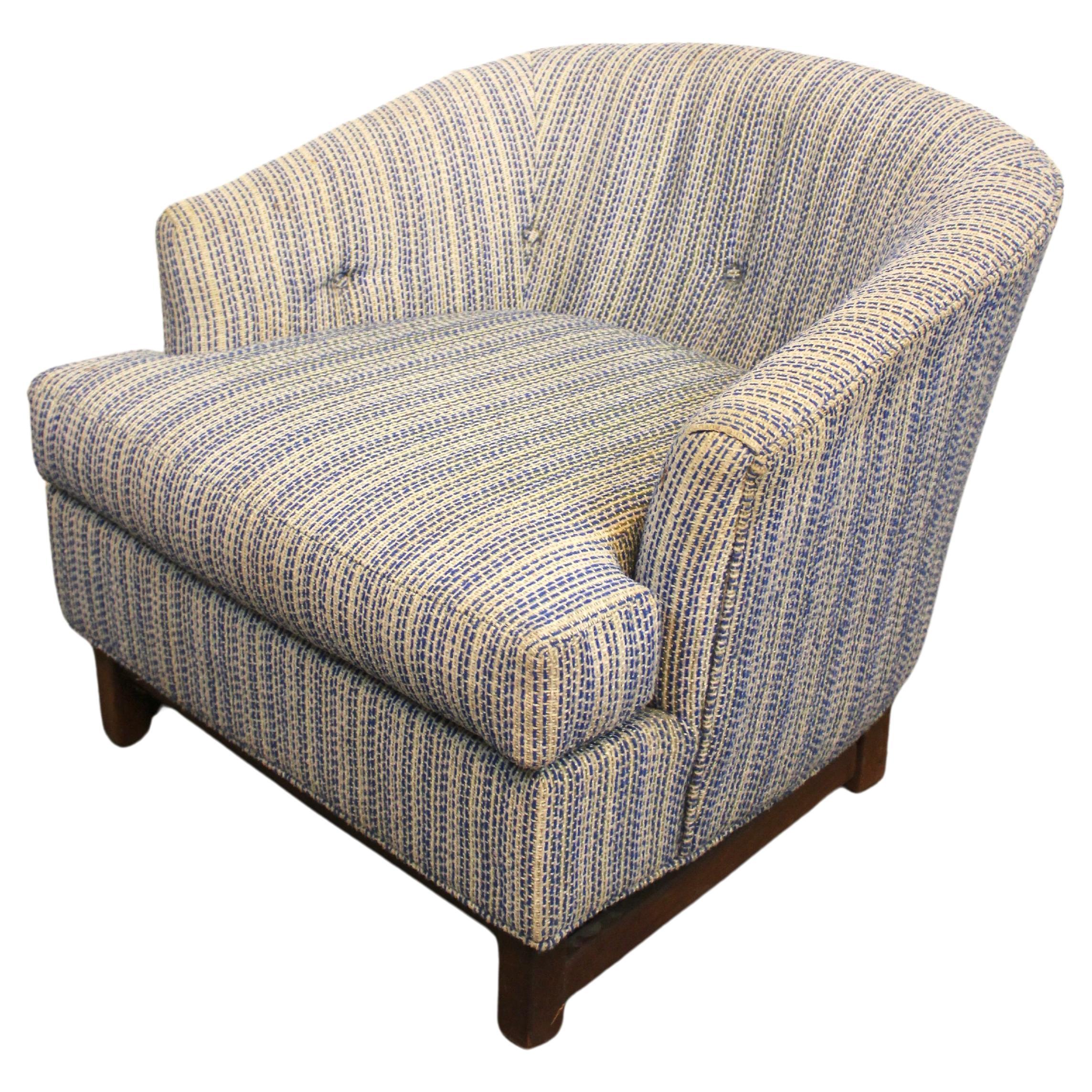 Mid-Century Tufted Monroe Chair by Selig Furniture For Sale