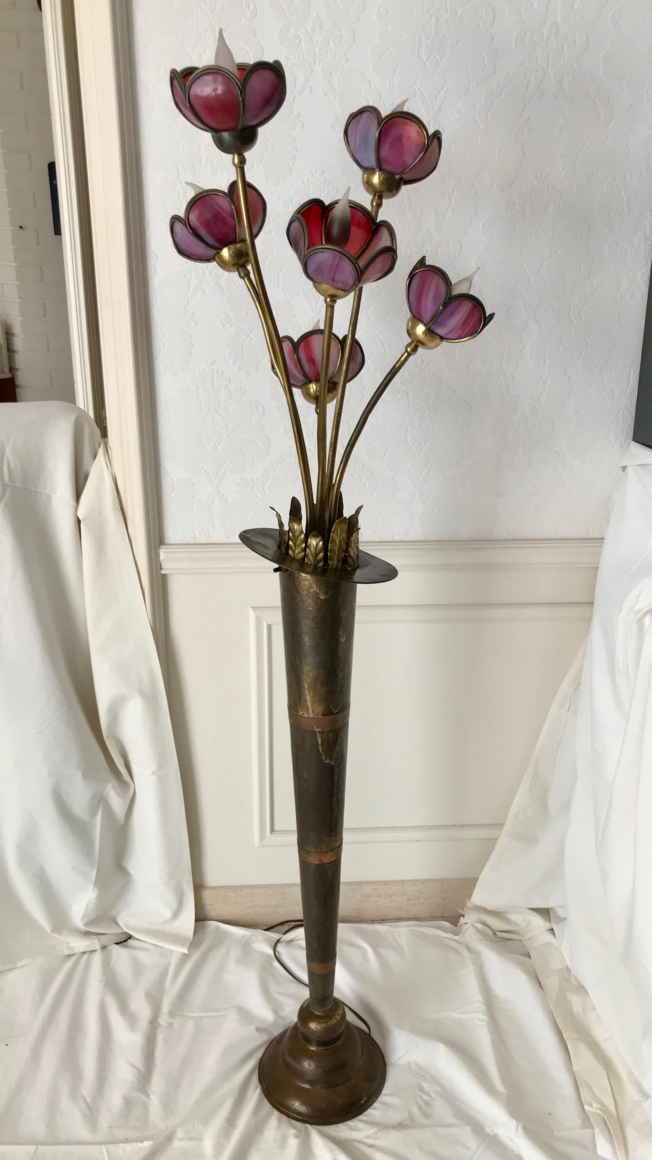 vintage tulip floor lamp