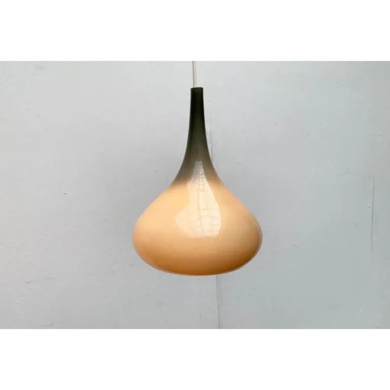 Lampada a sospensione in vetro Tulipano di metà secolo di Nordisk Solar e Holmegaard, anni '60 in vendita 4