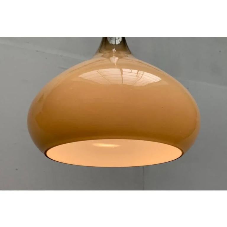 Lampada a sospensione in vetro Tulipano di metà secolo di Nordisk Solar e Holmegaard, anni '60 in vendita 2