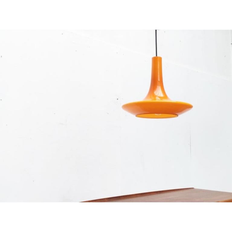 Lampada a sospensione a tulipano in vetro di Peill & Putzler, 1960 in vendita 3