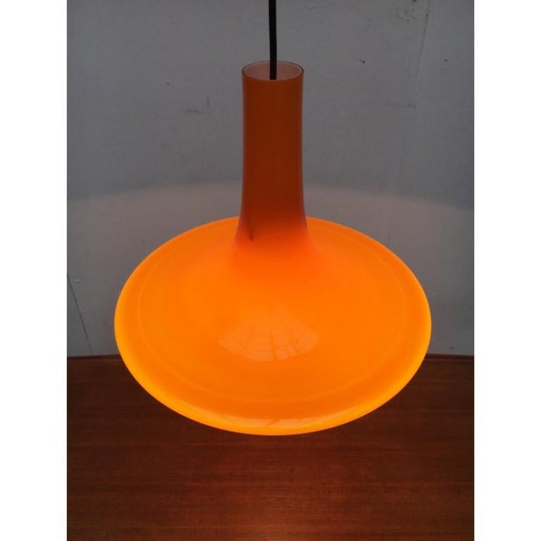 Vetro Lampada a sospensione a tulipano in vetro di Peill & Putzler, 1960 in vendita