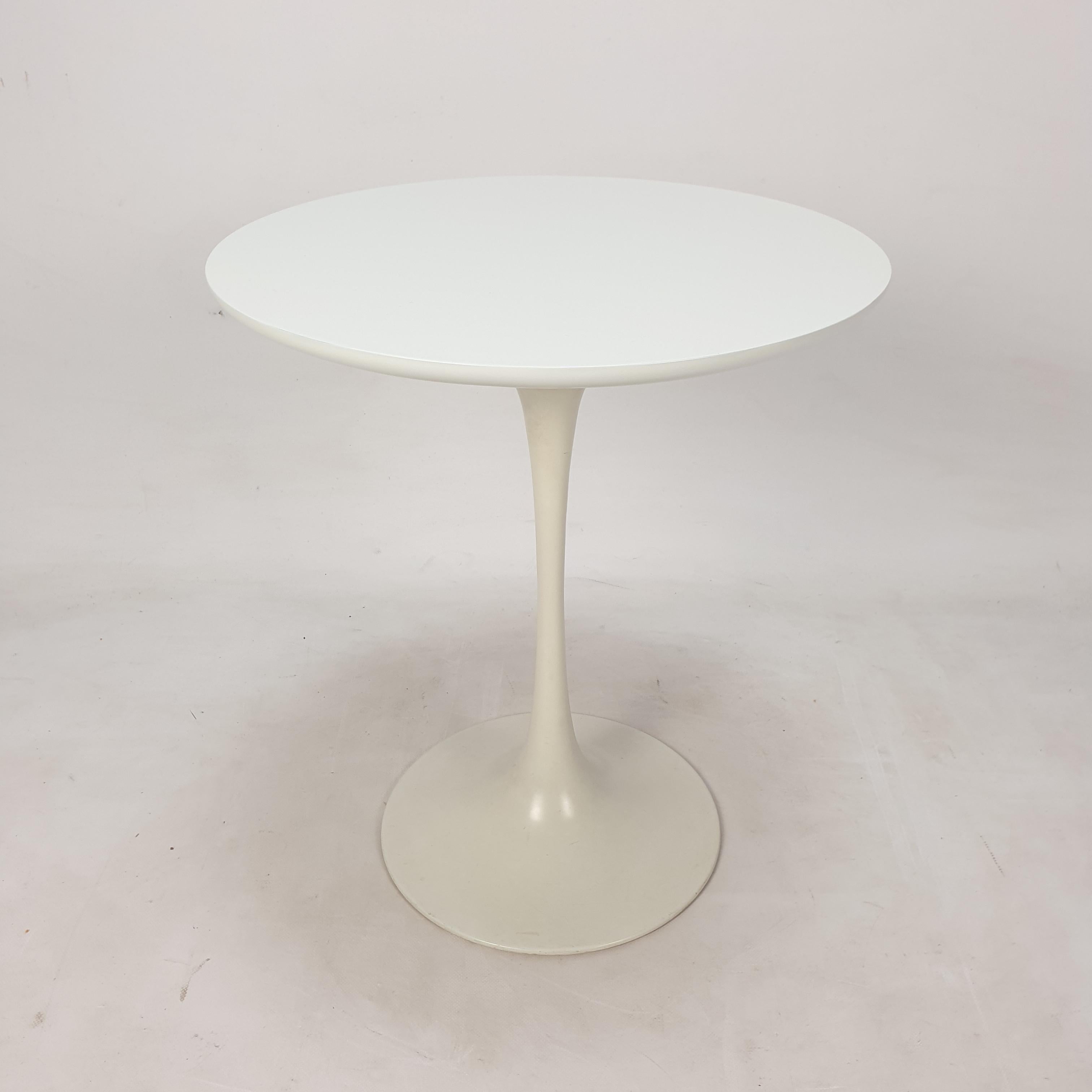 Steel Mid-Century Tulip Side Table by Maurice Burke for Arkana, 1960’s